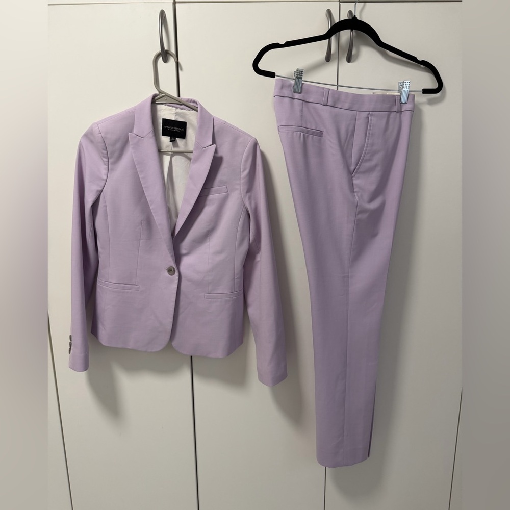 NWOT Banana Republic Light (lilac) Purple Blazer and pants set